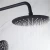 Import fashion matte black shower set Wall Mounted Single Handle Oil Rubbed Black Matte Black Bath Shower Faucet Set from China