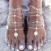Fashion Silver Chain Barefoot Sandals Anklets Body Jewelry