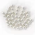faux machine attaching white abs plastic decoration pearl round loose pearls no holes in bulk