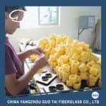 Fiberglass wool elastic washer