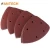 Import five holes mouse sanding paper with hook and loop disc red aluminum oxide material fantech manufacturer from China