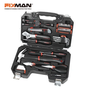FIXMAN 46pcs Hand Tool Set Box Homeowner Tools Kit Set