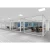 Import FlexSpace frosted glass room dividers partition wall with colored glass sliding door from China