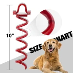 Folding Outdoor Heavy Duty Powder Screw Yard Tie Spike, Dogs Tents Tarps, Basketball Hoops Coated Steel Stake Spiral Ground Anchor