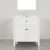 Import Foshan Bathroom Vanity With Carrara Marble Top and sink, white, 32 from China