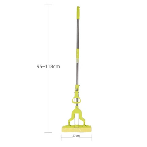 Buy Free-handwash Folded Sponge Mop With Absorbent Cotton Thread Head ...