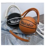 Free One Evening Ball Purses Round Shape Basketball Crossbody Bags Designer Women Purses And Handbags Ladies