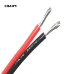 Free Sample 20AWG 2P Red/Black Silicone Insulation Tinned Copper Speaker Wire 2 Core Multi Core Flexible Flat Ribbon Twin Cable