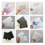 Free Sample Color Printing Luxury Paper Card Wedding Custom Thank You Cards for Small Business