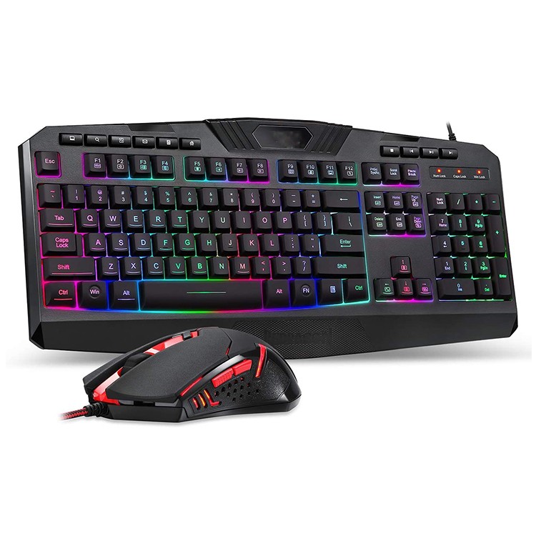 Free Shipping Razer RGB Backlit Wired Gaming Mechanical Keyboard And Teclado Y Mouse Combo Set For xbox One ps4