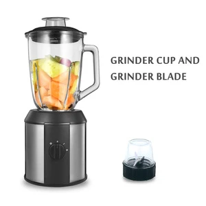 Fruit Kitchen New Juice Home Appliance 3 In 1 With Chopper And Grinder Plastic Housing Blender