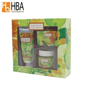 Fruit scent beauty personal care organic bath gift sets wholesale for men