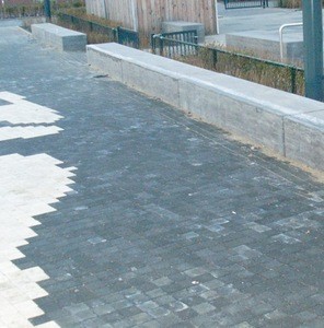 FSBL-022 Quality Blue Limestone Curbstones for Street or Public Plaza Paving Stone Project
