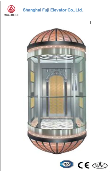 fuji Mordenized Panoramic Elevator sightseeing elevator observation scenic glass lifts