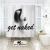 Import Funny Get Naked Shower Curtain Girl Quotes White Black Gray Silhouette Woman Lady Alphabet Script Cool Bath curtain Sets from China