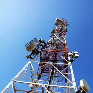 Galvanized 10m to 80m Angle Steel Communication Towers for Telecommunication Accessories