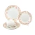 Import Garden Style wholesale bone china porcelain Ceramic plates dinnerware set tableware for restaurant from China