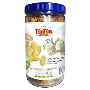 Garlic Roasted Peanuts, Vietnamese Snack Food, Roasted Peanut With Garlic