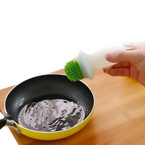 Glass Silicone Storage Oil Bottle Brush For Barbecue Bake Cooking bbq Tool