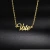 Import Gold Plated Stainless Steel American President Voting Michelle Letter vote Necklace from China
