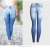 Import Guangzhou Factory wholesale women&#039;s cotton stretch high waist slim pencil pants ladies ripped jean trousers damage jeans women from China