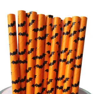 Halloween Paper Straw for festival party decoration