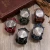 Import Handmade Stitches Genuine Leather wristband relojes 2021 men quartz Watch Bracelet New Punk quartz watches from China