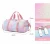 Import Hanging Cute Printing Hand Carry bag Shoulder Shoe Bag Suit Waterproof Large Capacity Duffle Pink Yoga Sports Travel Bag Zipper from China