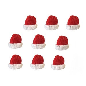 Hats Christmas Tiny Toys for Doll - Mini Knitting Hat - Craft Knit Decoration Assorted Color Art DIY - Toy Accessories
