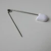 Healthcare Supply Customized 80mm White Plastic Head Double Lock Stainless Steel Adult Nursing Pin For Holding Diapers