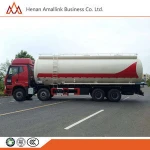 Heavy duty 3 axles used bulk cement tanker truck, bulk cement silo truck trailer