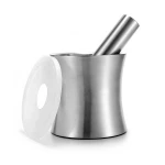 Heavy duty garlic pugging pot large mortar and pestle