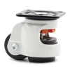 height adjustable foot operated leveling caster wheels