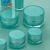 Import Hengsheng manufacturer supply 5g/15/20/30/50g transparent green plastic empty cosmetic jar for skin care cream from China