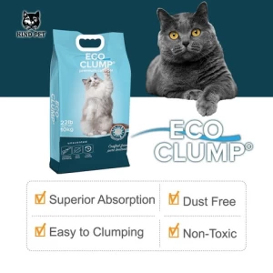 high absorption Odor Remove Cat Sand Low Tracking Bentonite Cat Litter