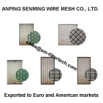 High efficiency mining vibrating shale shaker screens API100 wire screens