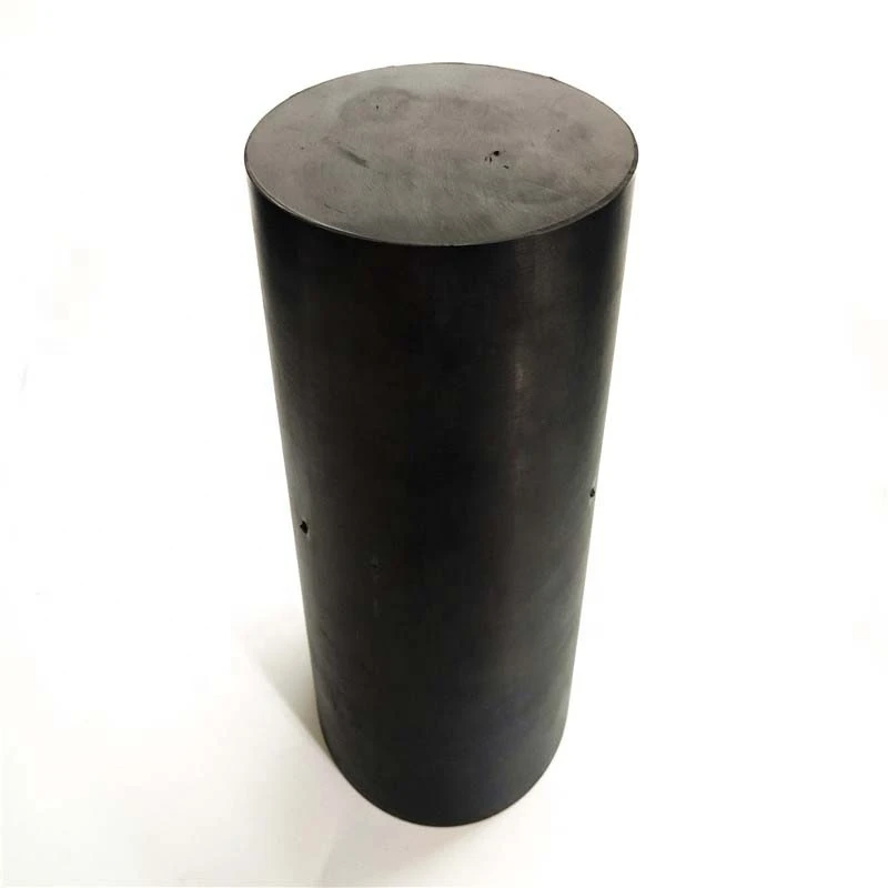 High elasticity black solid rubber rod