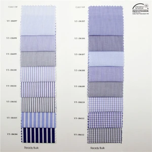 high quality 100 cotton yarn dyed fabric
