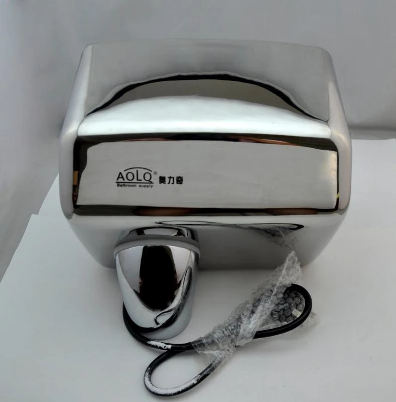 High quality automatic air injection hand dryer machine high speed wind stainless steel casing Hotel Toilet Hospital Mall
