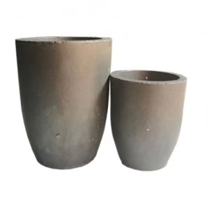 High quality carbon graphite crucible for melting steel