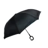 High quality Colorful Windproof Double-Layer rainbow inverted Reverse umbrella