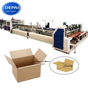 High quality corrugated box gluing machine, folder gluer machine