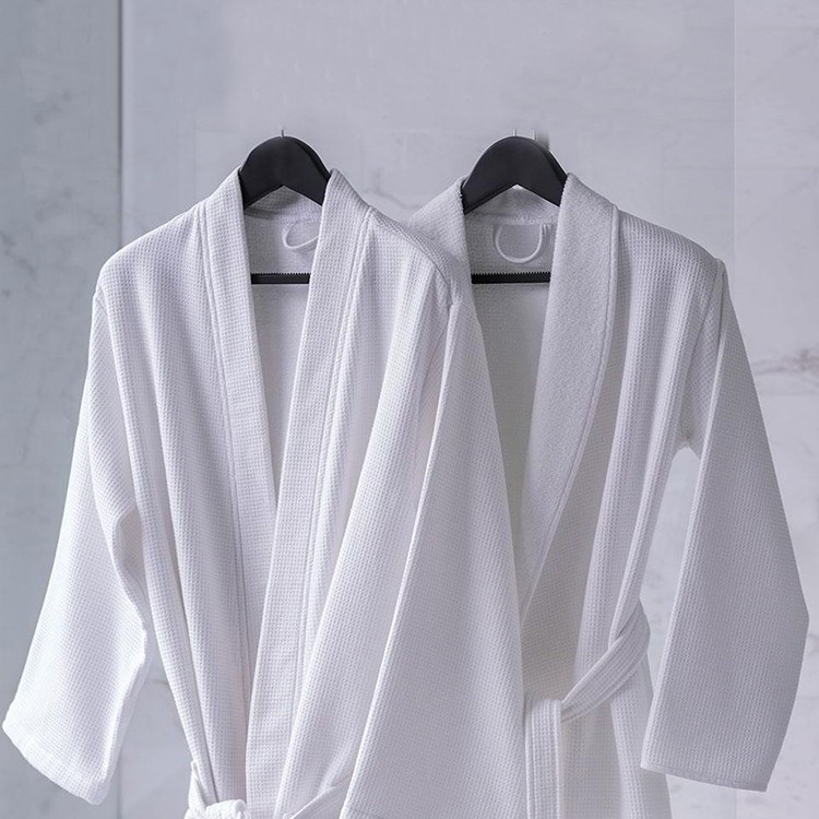 High quality custom 100% cotton hotel unisex bathrobe ,bathrobe waffle hotel set