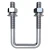 Import High Quality Custom Size Hot Dip Galvanized Stainless Steel SS316 U Type Shaped Lock Ubolt Pipe Clamp Square U Bolt For Truck from China