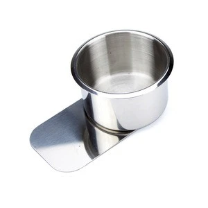 High Quality Customized Spinning Brushing Slide Stainless Steel Poker Table Cup Holder