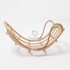 High quality eco friendly hand made rattan baby crib bed kid furniture