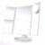 Import high quality Flexible Cosmetics Table Mirror Vanity Mirror trifold make up mirror with led lights from China