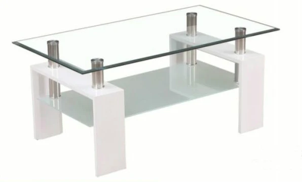 high quality good looking tempered glass home use living room coffee table