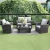 Import High Quality Home and Garden Furniture Wicker/rattan 4 - Person Seating Group Rattan Outdoor Furniture Garden Set Modern Outdoor from China