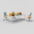 Import High quality modern office desk with triangle tube from China